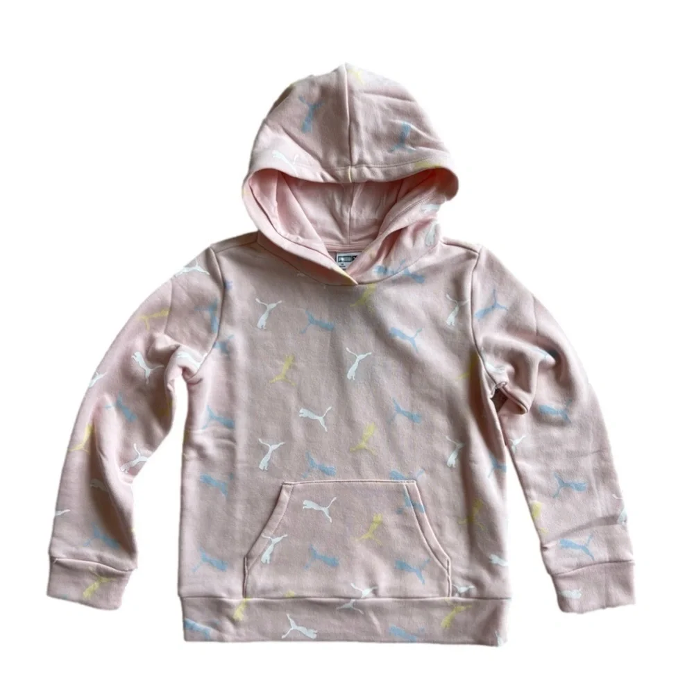 Puma Pink Hoodie Youth Extra Small 5/6 NWT